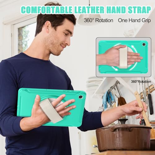 Funda Samsung Galaxy Tab A9+ resistente a golpes de silicona con soporte para lápiz 7
