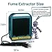 Antidious Fume Extractor Solder Smoke Absorber Portable Filter with LED Light for Soldering DIY Fan Extraction Equipment with Spare Activated Carbon for Braze Welding Soldering,Fume Prevention Remover