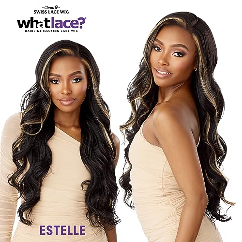 Sensationnel What Lace 13X6 Wigs - Estelle Lacefrontal Hand Tied Glueless Synthetic With Natural Density Preplucked Hairline (COLORBLOCK1/RED)