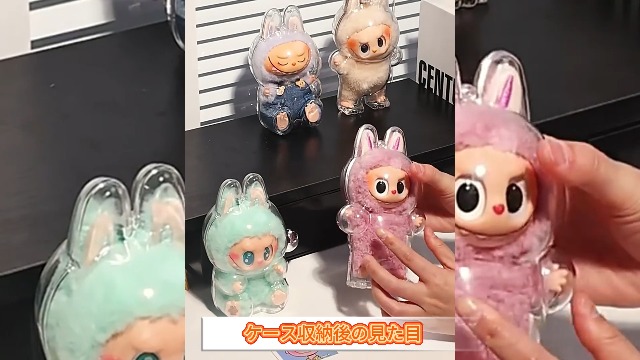 Amazon.co.jp: LABUBU に適合する ケース 透明 クリアカバー ラブブ