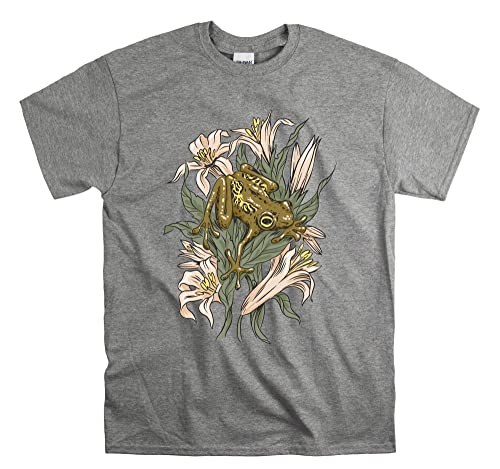 T-shirt grenouille et lys sport grey pour homme et femme taille S