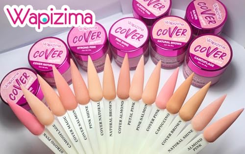 wapizima nails premium cover Brown acrylic 2oz jar miniatura 4