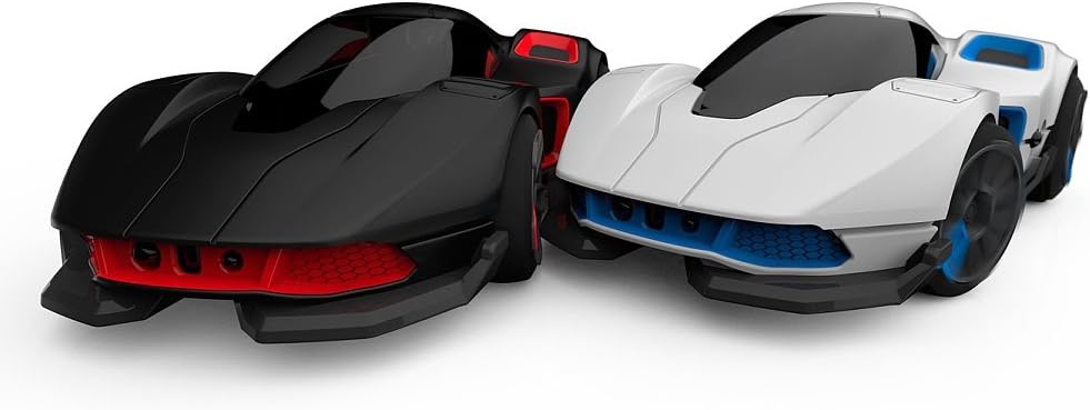 WowWee 0420 REV Robot Enhanced Vehicles, 2 Car Battle Pack, Black/White