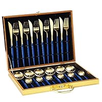Amazon｜銀器食器カトラリーセット金メッキ食器ステンレス鋼ナイフ