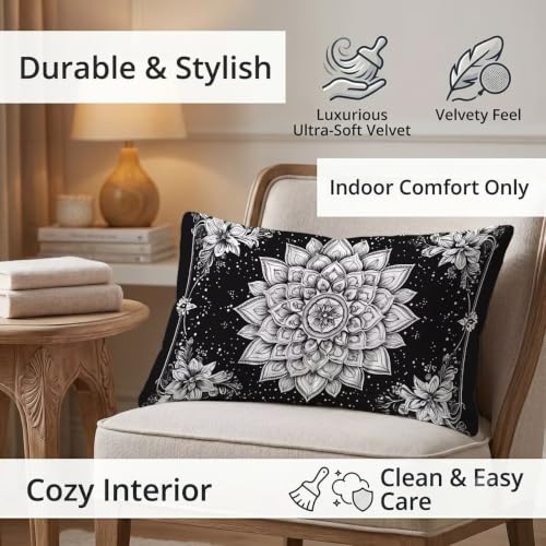 Housse coussin 40x80 taie oreiller rectangulaire velours gris