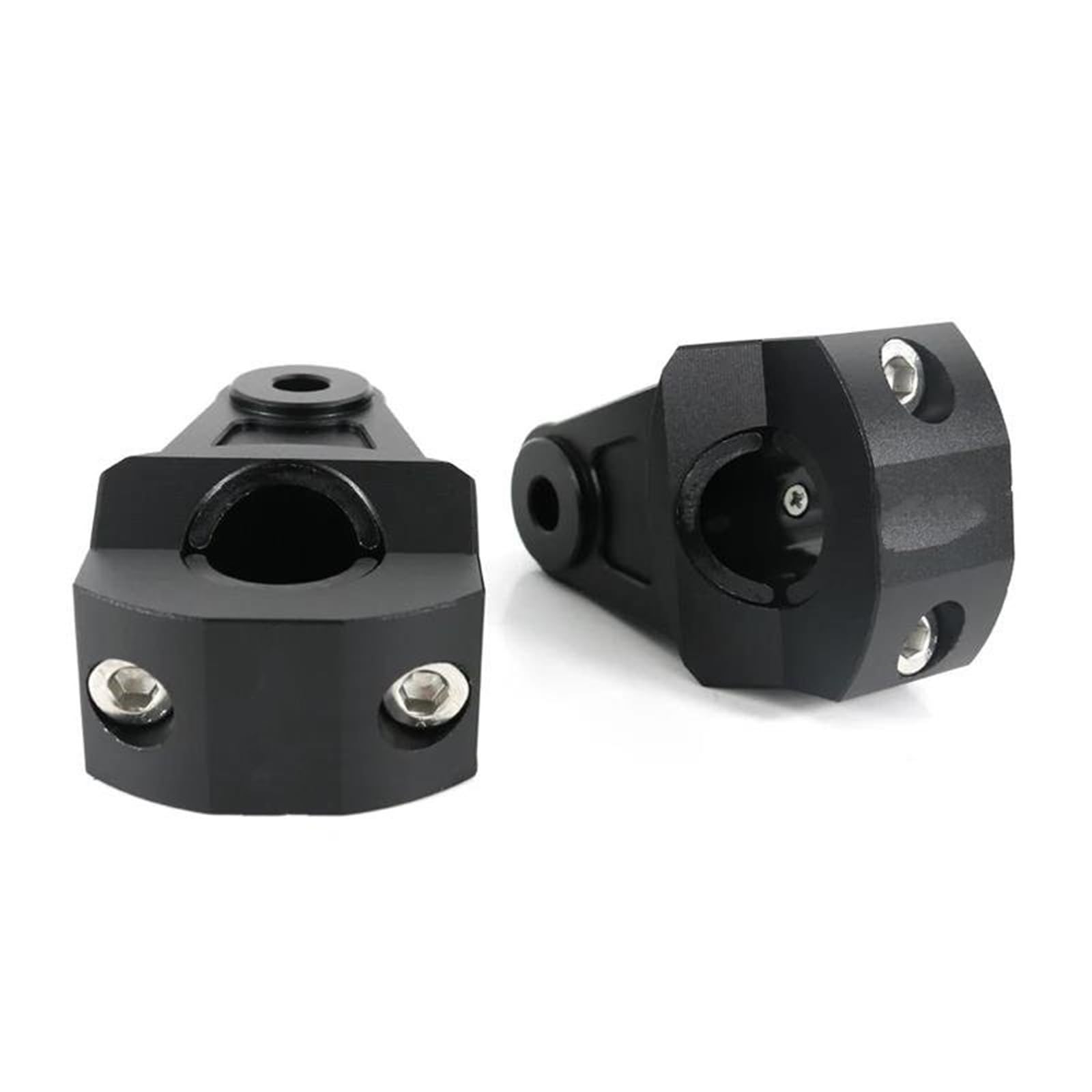 Riser Moto Manubrio Per CR250R Per CR125R Per CR500R 7/8 "22mm Manubrio Moto Fat Bar Mount Morsetti Riser Accessori Moto Riser Manubrio(Black)