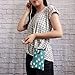 Tainada Women Small Crossbody Shoulder Wallet Travel Cell Phone Purse Pouch Bag for iPhone 16/15/14 Pro, 16/15/14 ; Samsung S24, S23, A54 (Turquoise Cats Pattern)