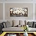 FUHAIHUA Wood Framed Canvas Wall Art For Living Room Wall Decor For Bedroom Office Wall Decoration White Flower Painting Farmhouse Pictures Artwork Room Aesthetic Home Decor 20x40 In