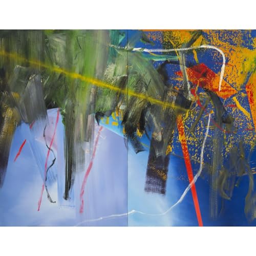 Toile Gerhard Richter Nuages 76x101cm pour remplacer un mur blanc par un décor abstrait