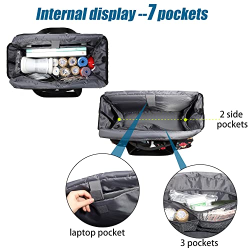 Gatycallaty Nurse Tote Bag for Women First Aid Organizer with Multi-Pockets, Healthcare Work Travel Essentials Nursing Gifts2