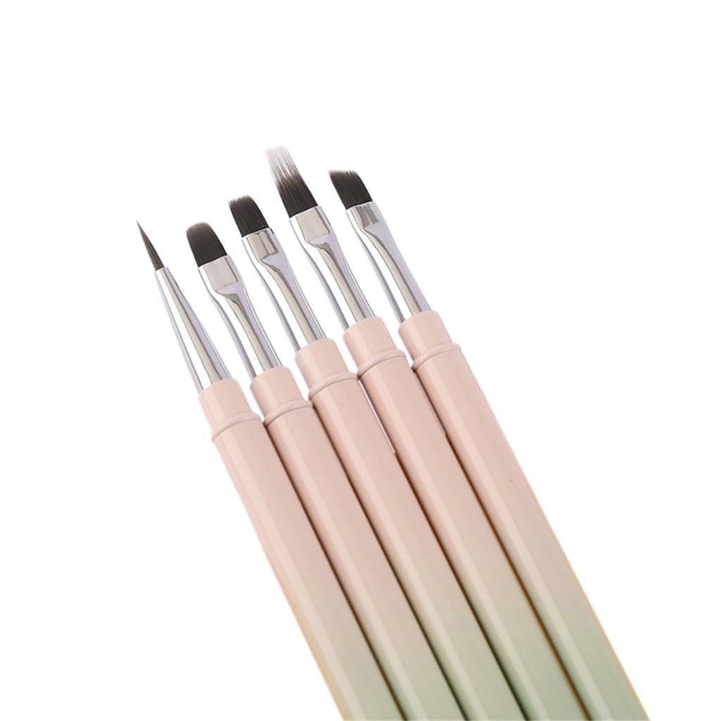 Nail Pen Light Therapy Pen Thread Pen Replacement Pen Metal Nail Brush Nail Pen Set 5 Sets