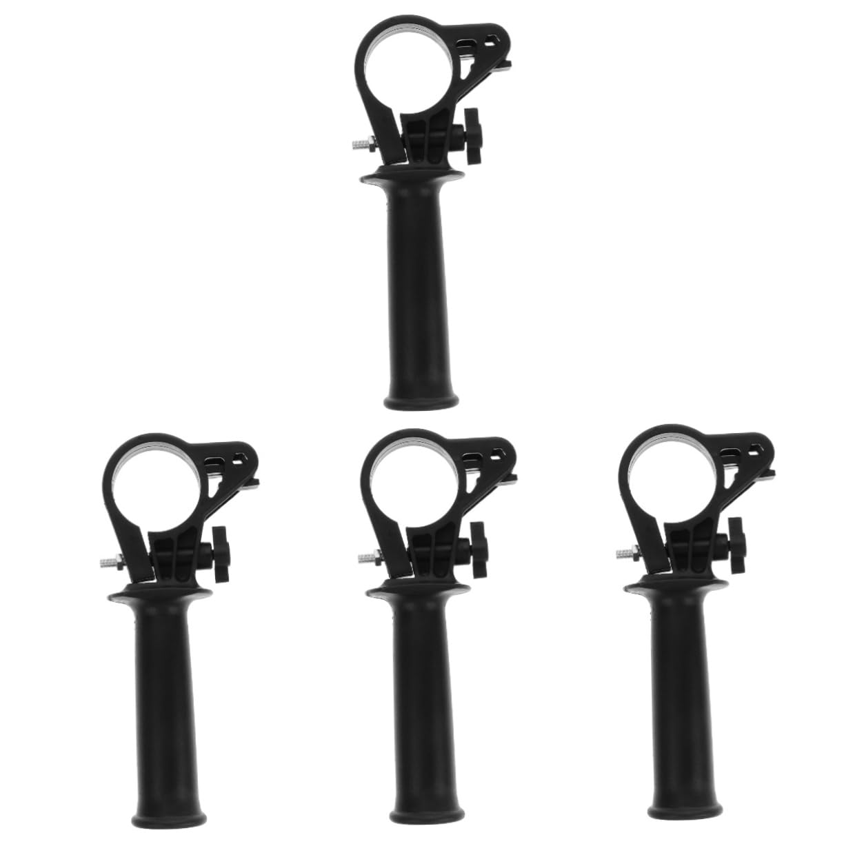 ARTIBETTER 4pcs Electric Hand Drill Auxiliary Handle Replacement Handle Hammer Handles Grinding Machine Handle Swiveling Bit Tip Holder Electric Hammer Accessories Impact Drill Plastic Grey