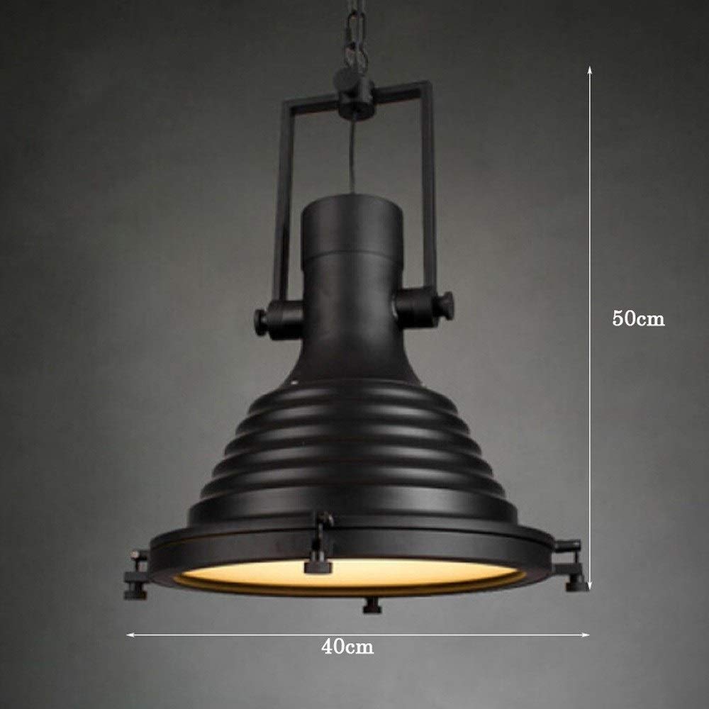 Rustykalna lampa wisząca z brązu w stylu industrialnym, idealna do loftu, salonu, restauracji, kawiarni lub baru. Podstawa E27. Łatwa instalacja.