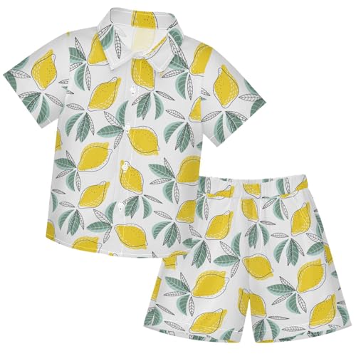 Image of visesunny Little Boys Short Sleeve T-Shirt Beach Shirts Casual Shorts Set Summer Clothes for Kids Outfits