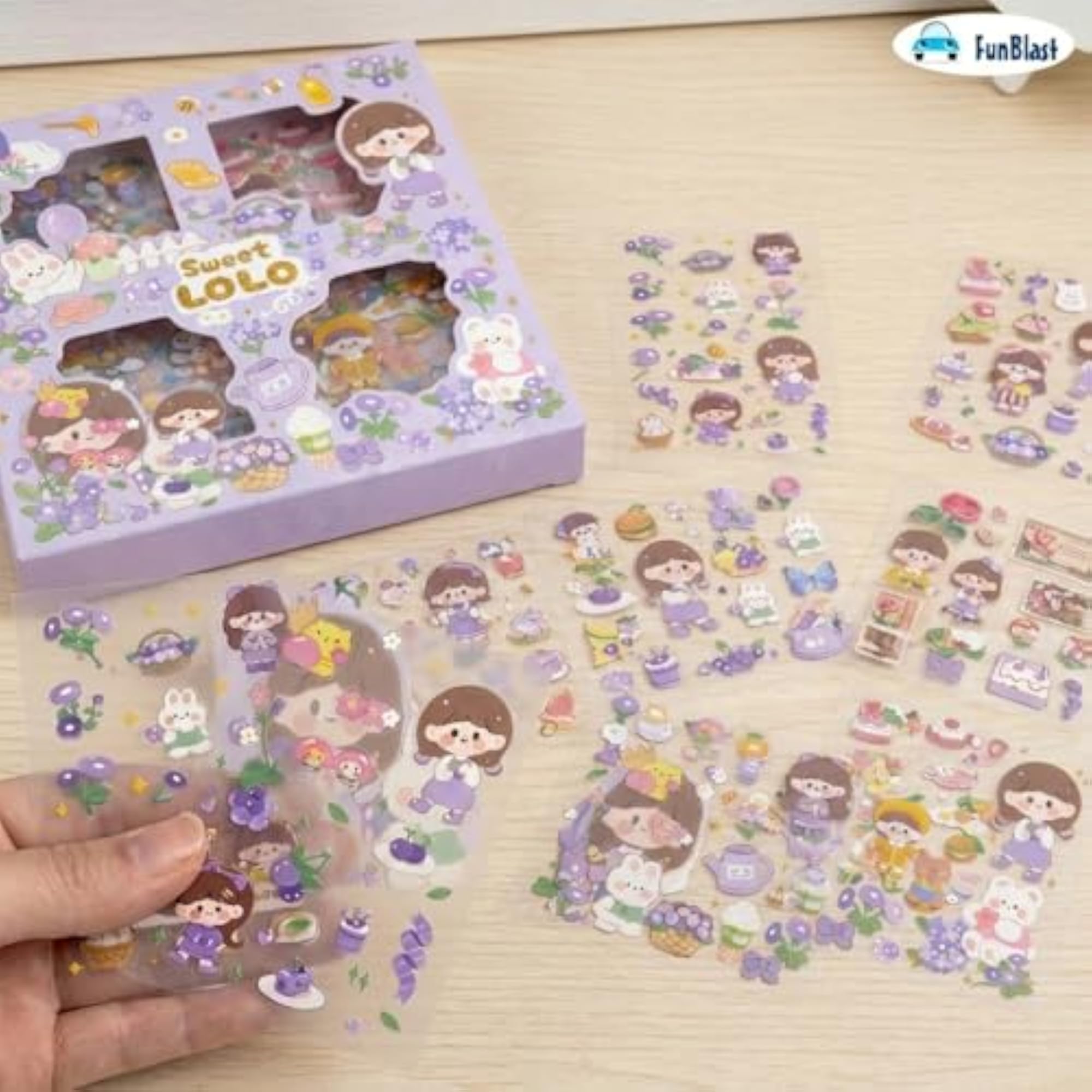Pvc Cartoon Theme Kawaii Stickers Set