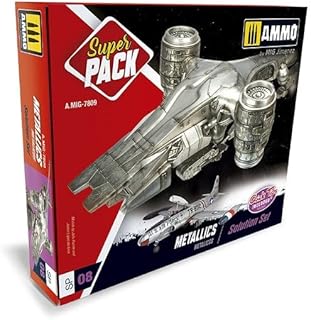 Ammo Mig Metallics Super Pack Weathering Set - Model Building Paints and Tools # AMIG7809
