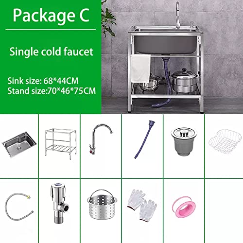 Évier en acier inoxydable 304 de cuisine portable et durable - 3