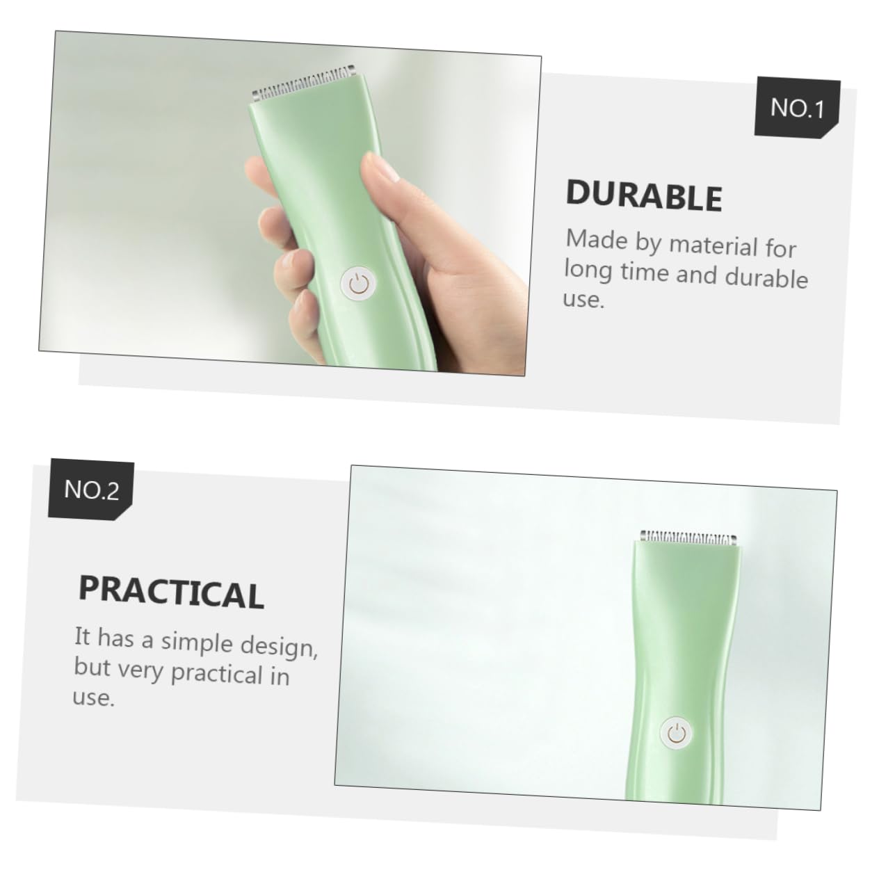 RORPOIR Rechargeable Boys and Girls Hair Trimmer Hair Clipper Cutting Tool for Infants