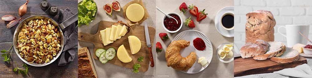 ration1 Notration Fertigessen Set, Notfallnahrung 10 Jahre haltbar | Nudeln, Currywurst, Kartoffeln, Hähnchen Curry, Brot mit Gouda und Erdbeer Aufstrich für Outdoor, Camping, Trekking, Survival
