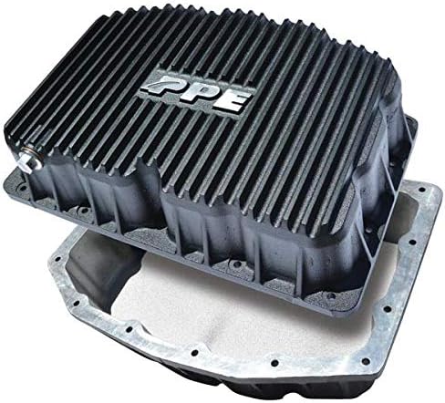PPE 314052120 Heavy Duty Cast Aluminum Engine Oil Pan - Black Finish Compatible with 2011-2019 Ford 6.7 Powerstroke Diesel