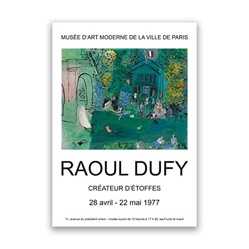 HJGB Raoul Dufy Art Retro Poster Gallery Wall Canvas Painting Living Room Frameless Decorative Canvas Painting Q 60x90cm