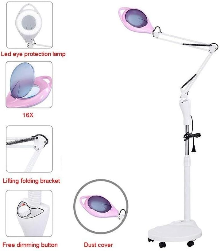 lampada da terra con collo d'oca pieghevole