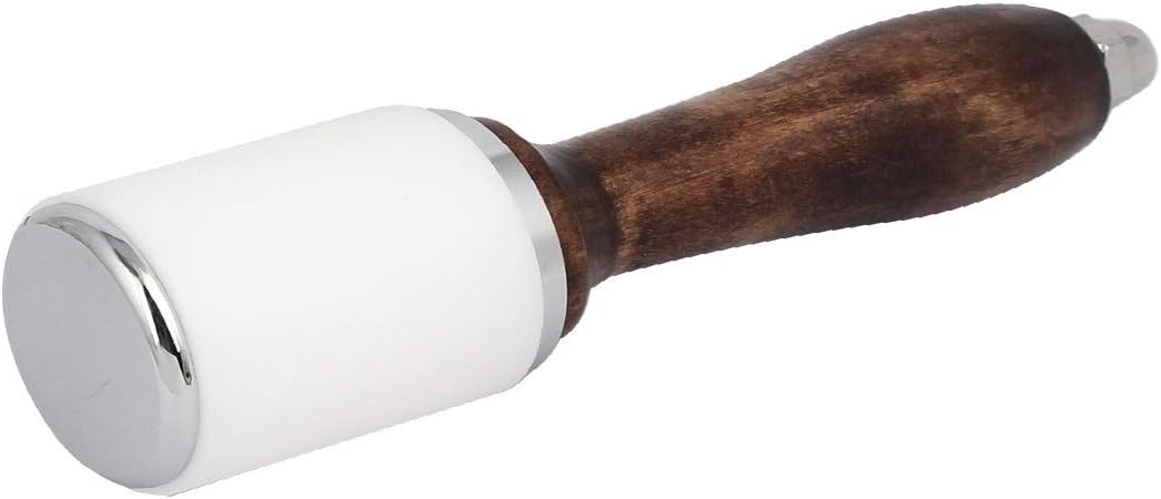 New Lon0167 49mmx212mm Wooden Featured Handle White Nylon reliable efficacy Head Leather Carving Hammer Mallet(id:6df a0 f3 9ac)