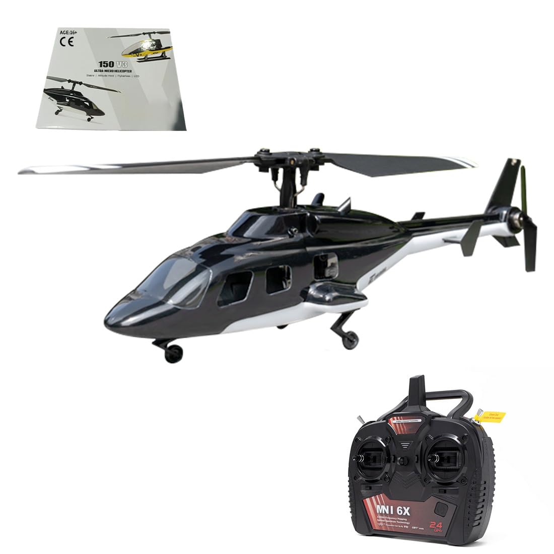 F150BL V3 Airwolf RC helikopter dla dorosłych, 2,4 G, 5 CH, helikopter RC, model samolotu RC, myśliwski dron RC, zabawka, prezent, wersja RTF