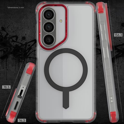 Image of Ghostek Covert Clear S26 Case MagSafe Compatible with Magnetic Ring, Slim Thin Shockproof Phone Cover Designed for 2026 Samsung Galaxy S26 (6.3 inch) (Clear)