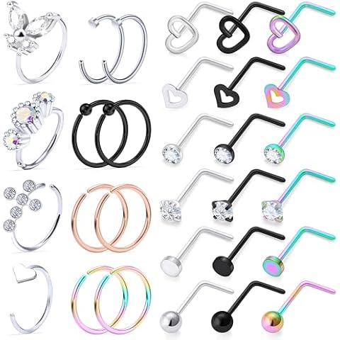 Vsnnsns 20G Nose Rings for Women Cover