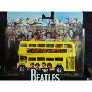 Corgi – The E BeAtLeS ‘Sgt. Peppers’ Album Thème Route Master Bus à double étage détaillé moulé sous pression à l’échelle 1:50 Collector - Les Beatles, Paul McCartney, John Lennon, RIngo Starr, George Harrison