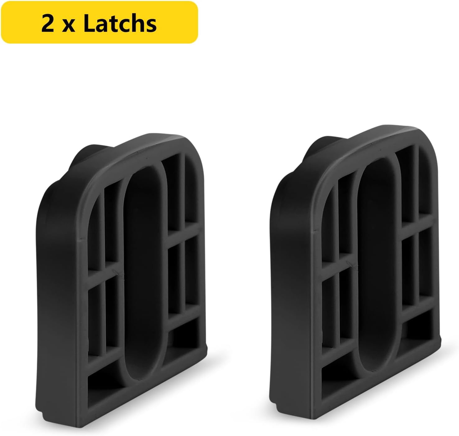 Retractable Baby Gate Replacement Parts, 55" W x 33" H Likzest Retractable Baby Gate Extensions (Including 2 x Latches + 2 x Brackets + 1 Set of Screws) for Retractable Gate (Black)