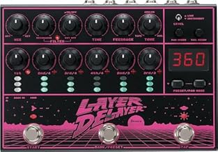 Multi-Layer Delay Engine with Independent Control: The Ibanez LD303 Layer Delayer goes far beyond traditional delay pedals by generating quarter-note delays alongside 16th-note and triplet layers. Each delay signal has its own volume control, allowin...