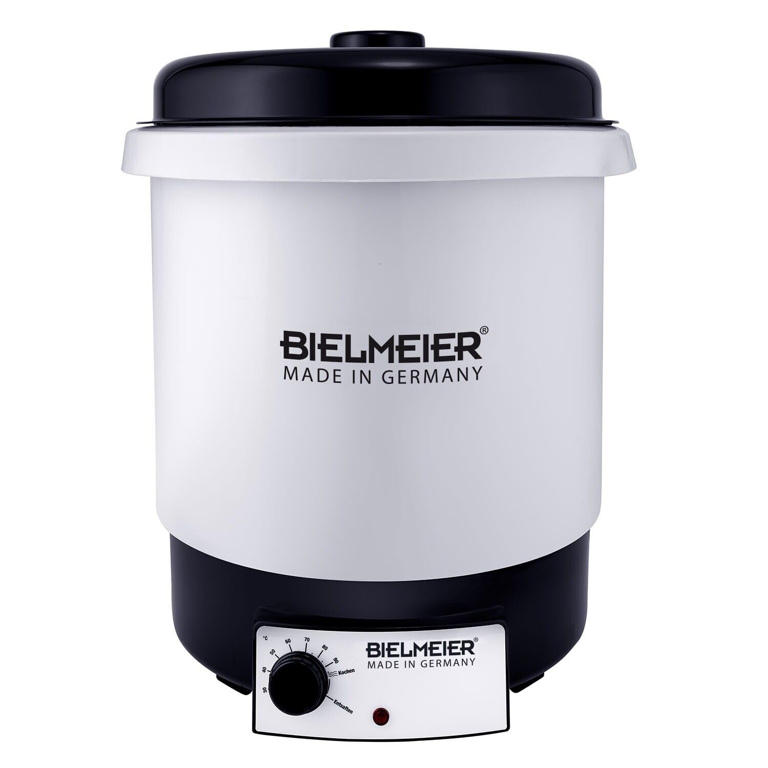 Bielmeier Einkochautomat 29 L Kunststoff BPA-frei, elektrisch 2000 W | Einkochtopf mit Regelthermostat, ohne Auslaufhahn, Weckautomat zum Einkochen & Einwecken, Made in Germany