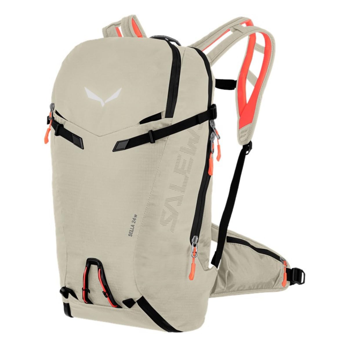 Salewa W Sella 24l Beige - Leichter technischer Damen Skitouren Rucksack, 24l, Größe 24l - Farbe Oatmeal