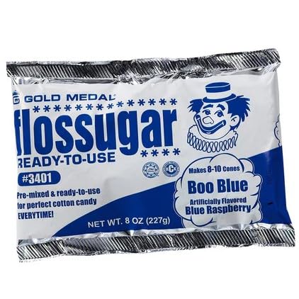 Gold medal flossugar Boo blue 8 ounces(24 packs)