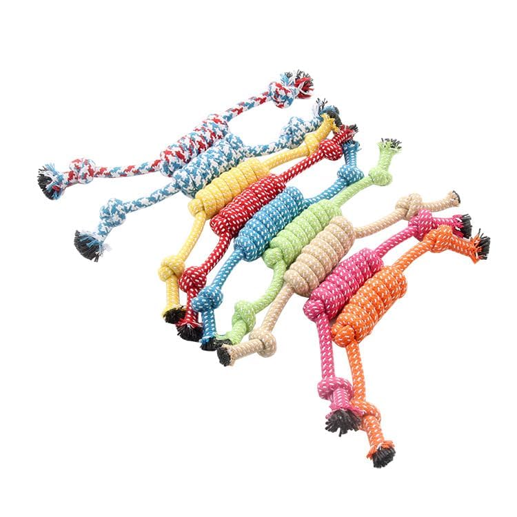 Madhabi Knotted Cotton Rope Dog Toy for Puppies, Small & Medium Dogs – Durable Chew & Tug Toy for Teeth Cleaning, Interactive Play, Training, Fetch & Dental Health | Safe Pet Chew Toy-image-24