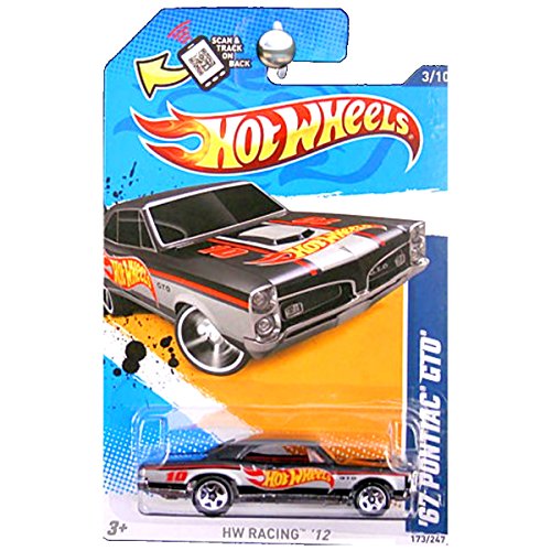 Hot Wheels 2012 HW Racing 1967 Pontiac GTO Black miniatura 1