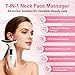 Soutuugurs Facial Beauty Massager Device，3 Mode Multifunctional 7 Color Electric Face & Neck Beauty Massager Tool, Portable Face Sculpting Wand