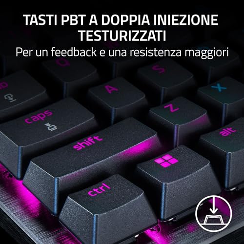 Huntsman V3 Pro TKL - PC Tastiera ottica analogica tenkeyless per esport - Snap Tap - Modalità Attivazione Rapida (Metodo di pulsazione, Quadrante multi-funzione) US-Layout | Nero - Tastiera gaming - Immagine 7
