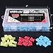 Hilitchi 110pcs 22-18 18-14 12-10 Gauge Nylon Flag Spade Female Insulated Quick Disconnects Electrical Crimp Terminals Connector Assortment Set