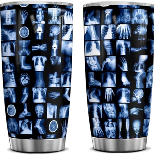 4LIEUBASMI 20 Oz Tumbler Radiology Assistant Radiologist Rad Tech, Xray Tech Gifts Bulk, Rad Tech Gifts, Xray Tech Gift For Women Coffee Mugs, SS Medical Tech Assistant Mug, Gift for RDMS