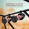 Pyle 4" Bocinas Bluetooth a Prueba de Agua para Todo Terreno - Sistema de Bocinas Amplificadas de 800W Pico para ATV/UTV, Carrito de Golf, Bote, Entrada Aux, para uso con Todos los Vehículos de 12V - PLUTV43BTA, Negro 4