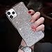 Fusicase for iPhone 11 Pro Max Diamond Case Cute Bling Glitter Rhinestone Crystal Shiny Sparkle Protective Cover with Electroplate Plating Bumper Luxury Fashion Case for iPhone 11 Pro Max Silver
