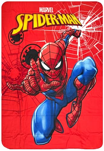 Clondo Couverture Plaid pour Enfants, pour Spiderman Fan, Doublure en Polaire Douce pour Garçon, Idée Cadeau, Gadget, Super Doux