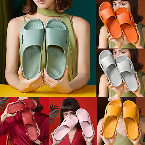 Slippers for Women and Men Non Slip Quick Drying Shower Slides Bathroom Sandals Men's Memory Foam Slippers Fleece3