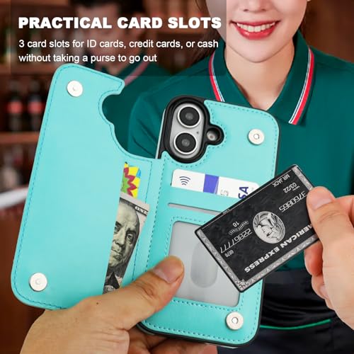 Protection antichoc iPhone 16 étui avec béquille et blocage RFID intégré
