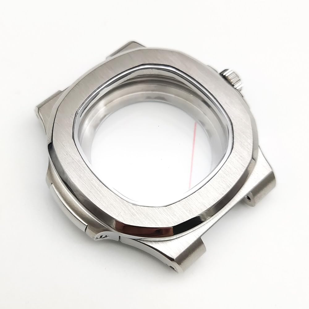40mm Zegarek Kit Modding, Pasuje dla NH35 NH38 Mechanizm, Szkło Szafirowe Przezroczysty Dekiel Koperta Zegarka Bransoleta Set dla Patek Philippe Nautilus
