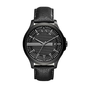 A|X Armani Exchange Men’s Watch with Three-Hand Analog Display and Date Window, Watch for Men with Stainless Steel or Leather Band