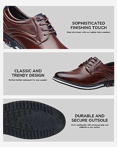 Men’s Dress Shoes Casual Business Oxford Derby Orthopedic Leather Shoes Comfortable Walking Shoes Office Loafers Work Flats3